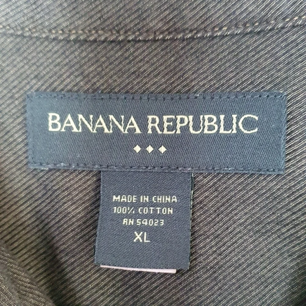 BANANA REPUBLIC Button Down‎ Dress Shirt Brown Men's Size XL
